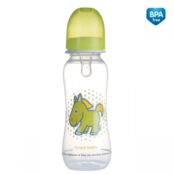 CANPOL BABIES buteliukas, transparent, 12 mėn+, 250 ml, 59/200