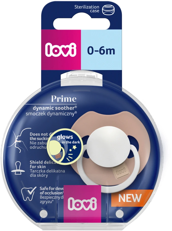 Canpol LOVI 34/436 Dynamic silikoninis čiulptukas Prime 0-6m 1 vnt Blush Glow
