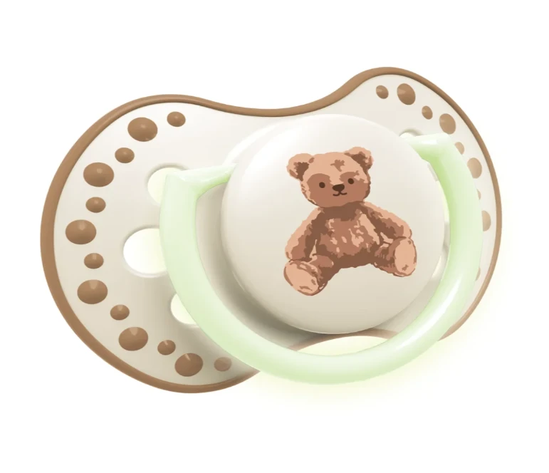 Canpol LOVI dinaminis silikoninis čiulptukas Teddy Love, 18m+, 2 vnt., 22/937