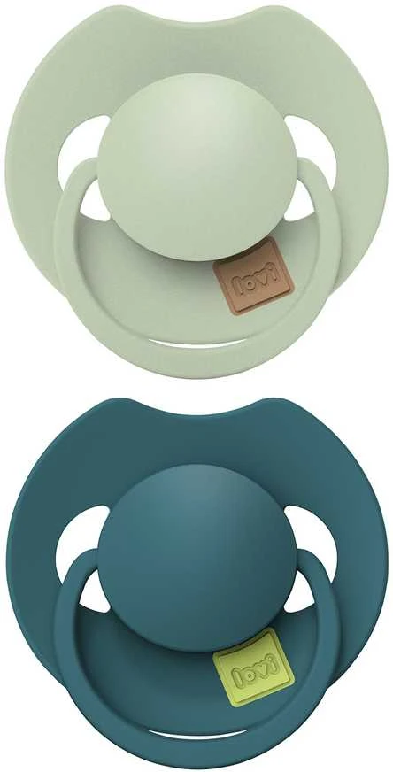 LOVI silikoniniai dinaminiai čiulptukai Prime, Pistachio/Žalias, 6-18m, 2 vnt., 34/414
