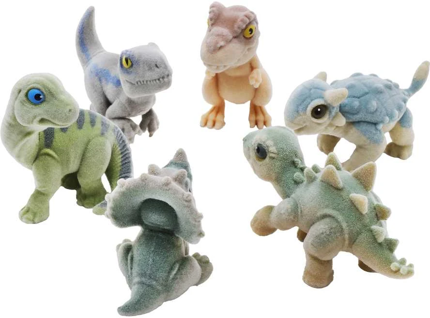 CAPTIVZ slaimo kiaušinis su dinozauro figūrėle Jurassic Flocked Hatchlings, asort., 670 aprašymas - Prekės nuotrauka