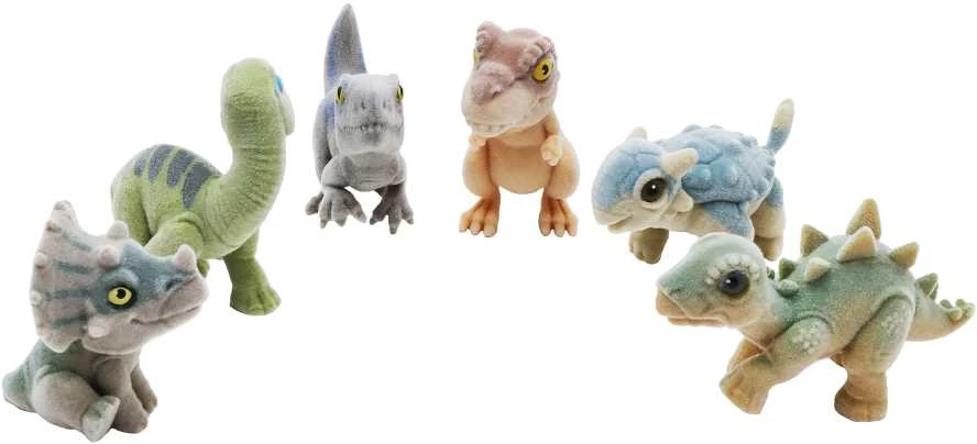 CAPTIVZ slaimo kiaušinis su dinozauro figūrėle Jurassic Flocked Hatchlings, asort., 670
