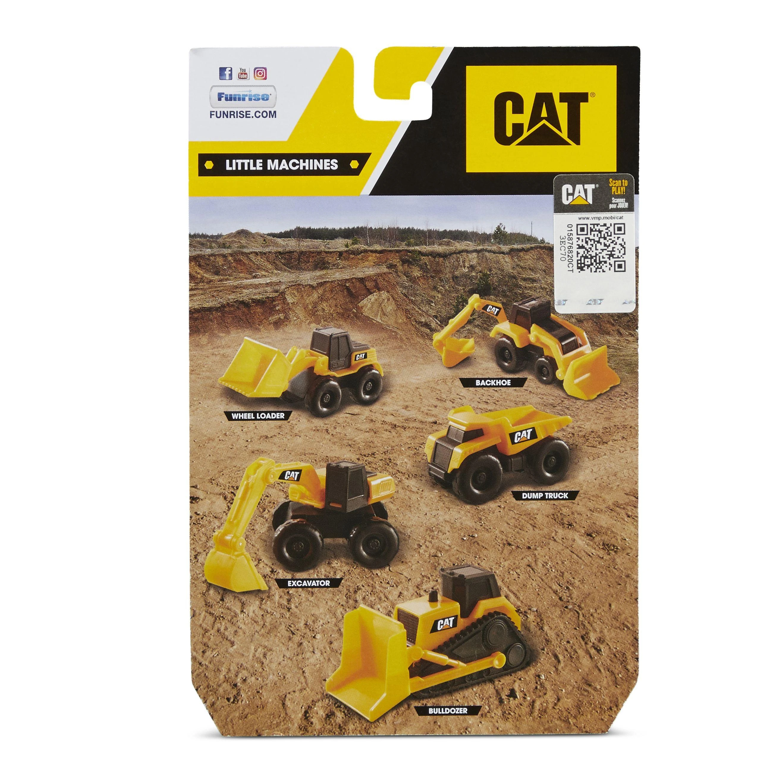 FUNRISE CAT Mini Masinate 2-pakk