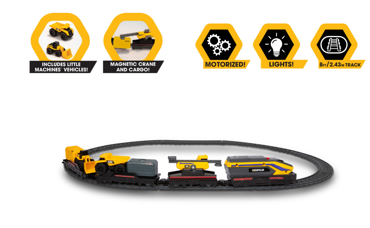 CAT traukinio rinkinys Little Machines, 82949