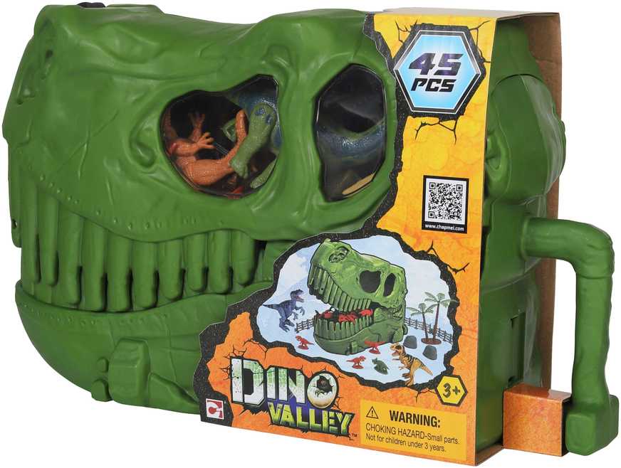CHAP MEI žaidimų rinkinys Dino Valley Dino Skull Bucket, 45 pcs., 542029