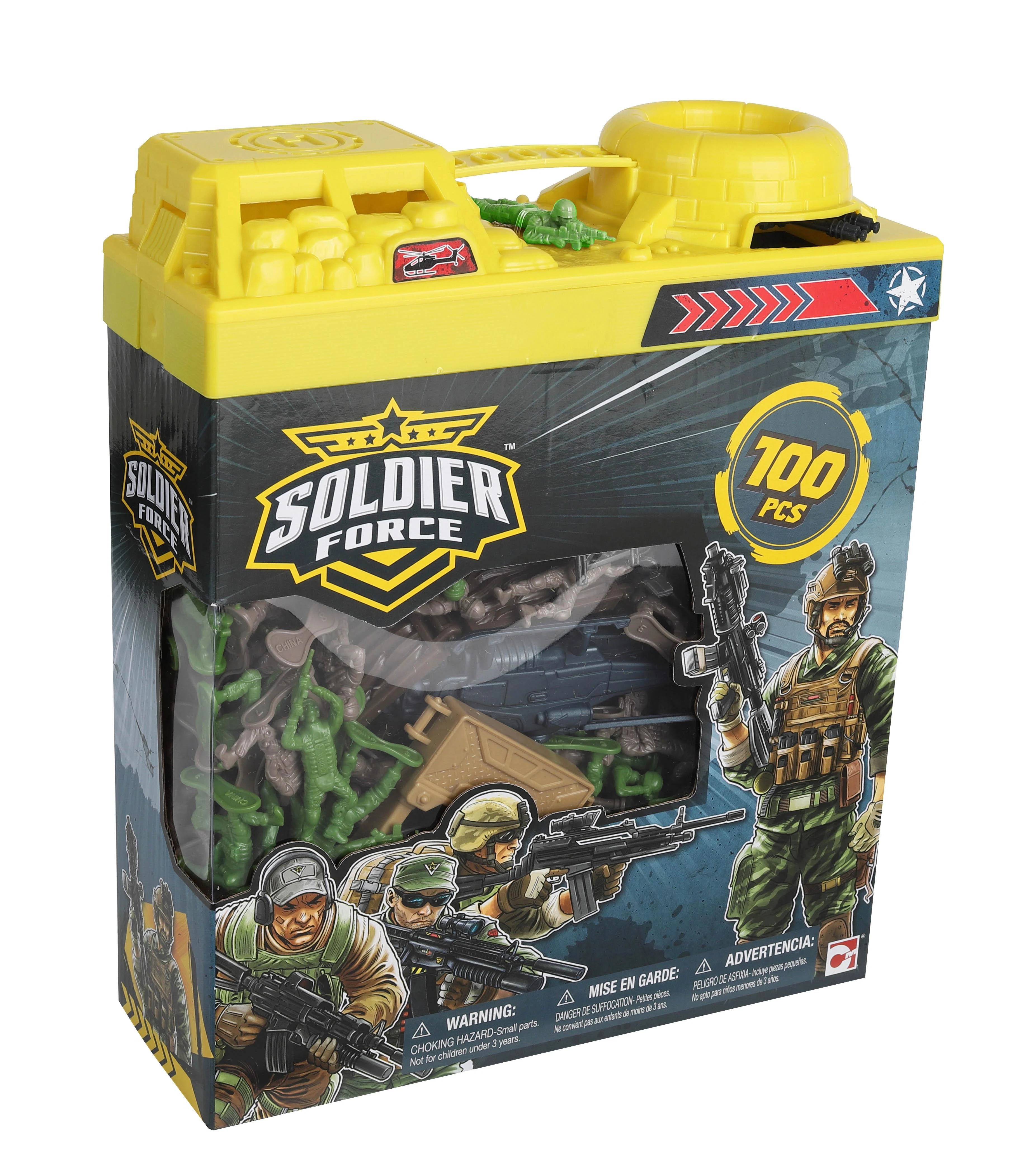CHAP MEI žaidimų rinkinys Soldier Force Bucket, 100 pcs., 545032