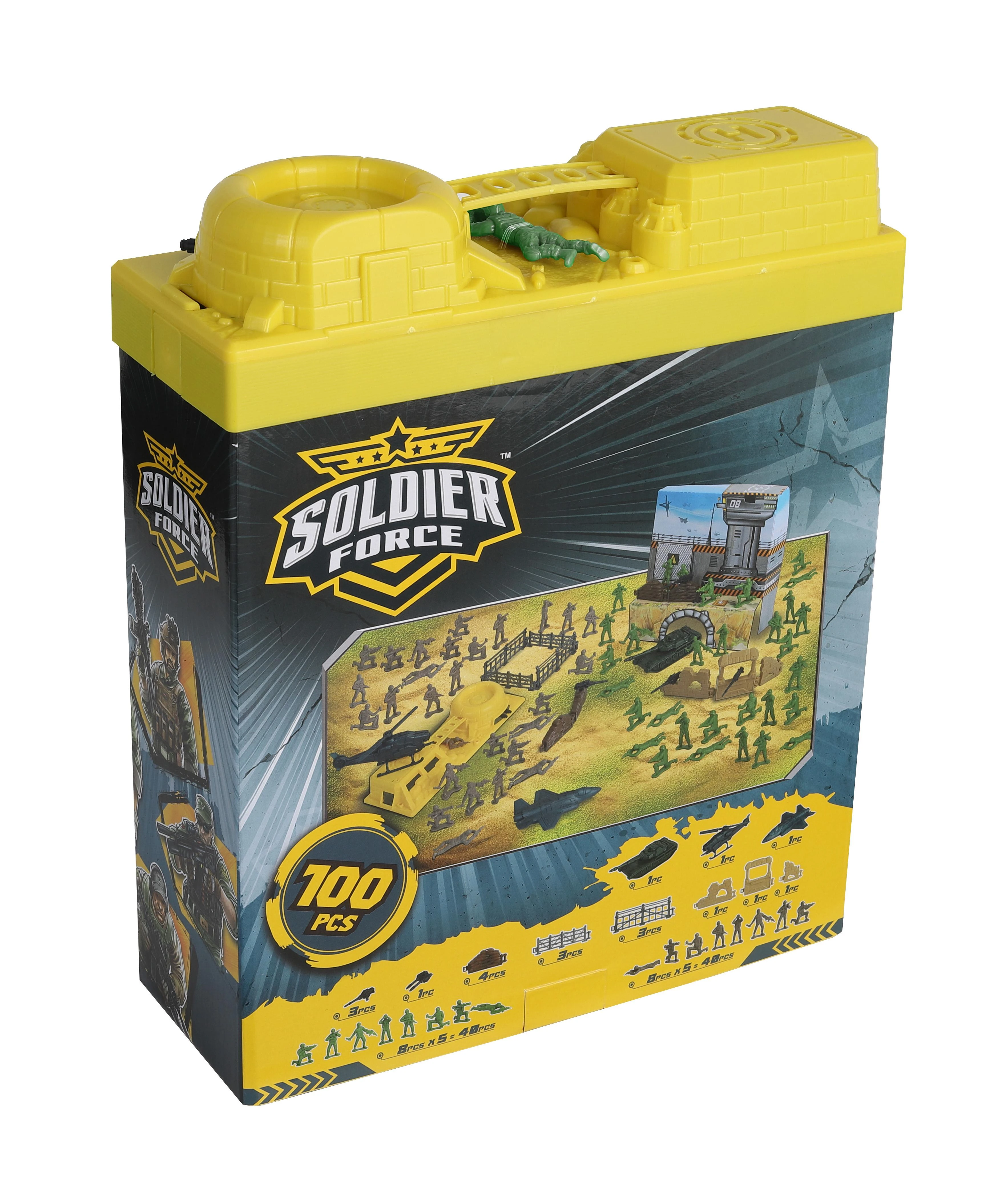 CHAP MEI žaidimų rinkinys Soldier Force Bucket, 100 pcs., 545032