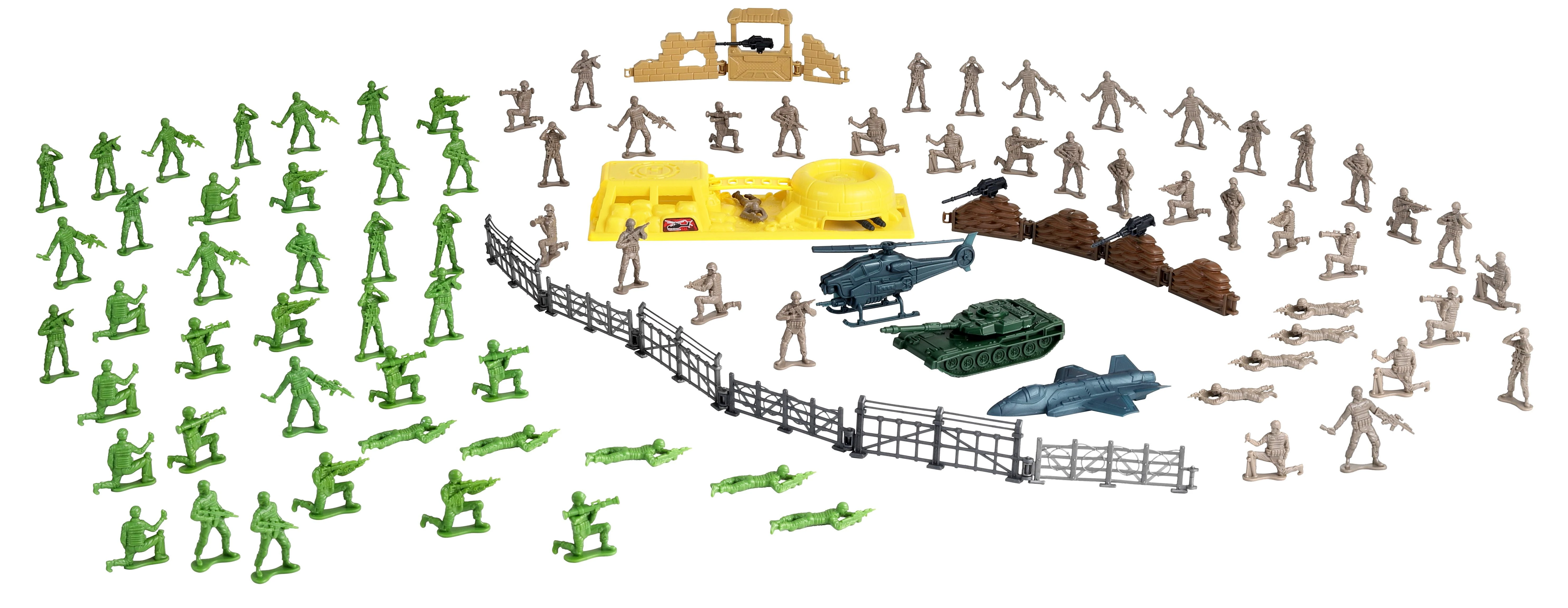 CHAP MEI žaidimų rinkinys Soldier Force Bucket, 100 pcs., 545032
