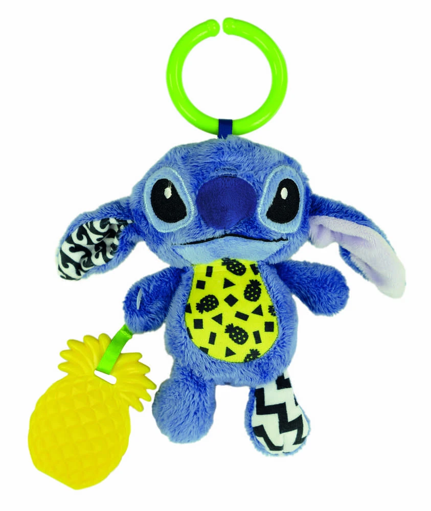 Mattel CLEMENTONI BABY pliušinis kramtukas ir barškutis Stitch, 17919