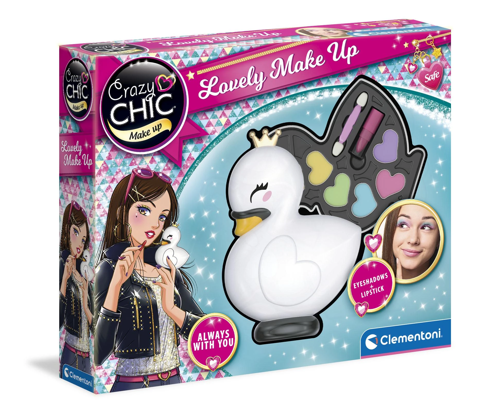CLEMENTONI CRAZY CHIC kosmetikos rinkinys Swan (FI), 18632