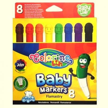 COLORINO CREATIVE Baby flomasteriai 8 spalvos, 39576PTR