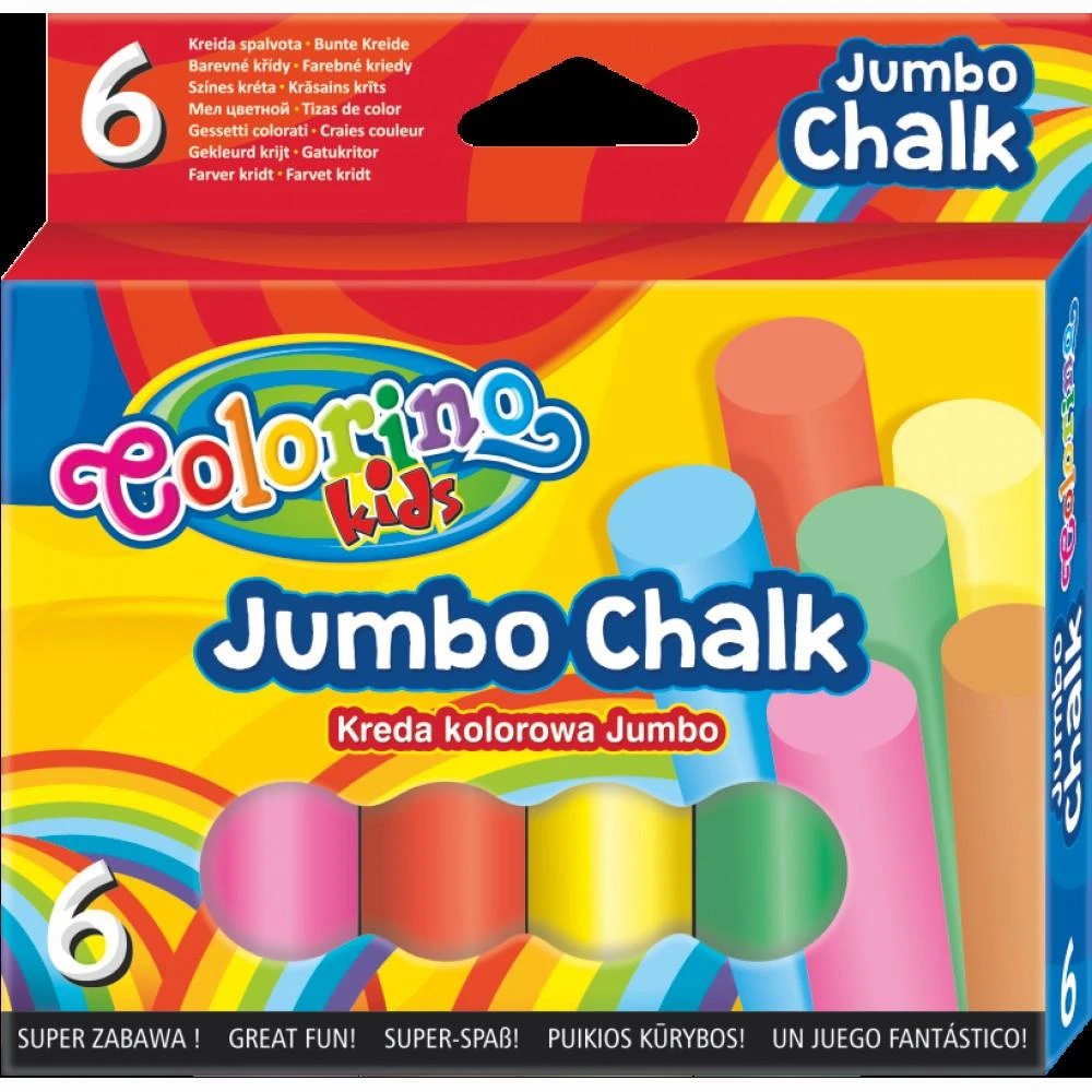 COLORINO CREATIVE JUMBO spalvota kreida 6 vnt, 65818PTR