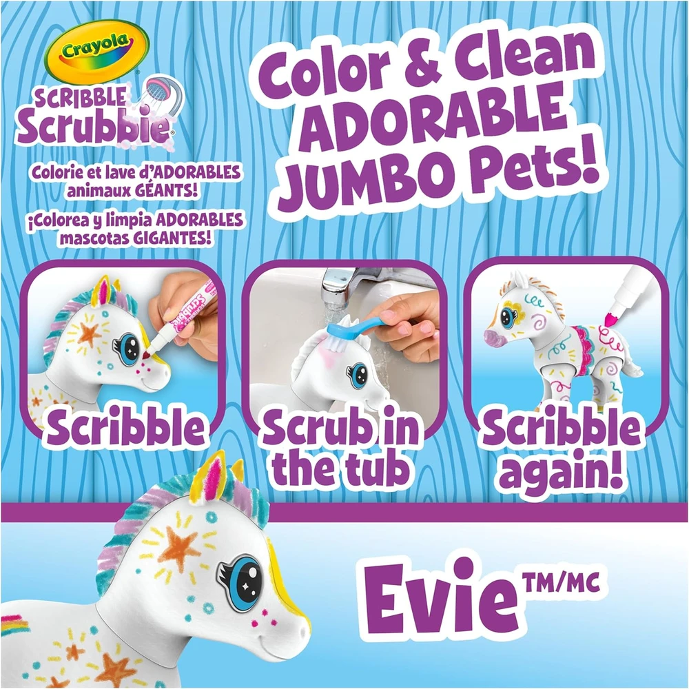 Crayola, Inc. CRAYOLA kūrybinis rinkinys Jumbo Pony - Evie, 74-2031