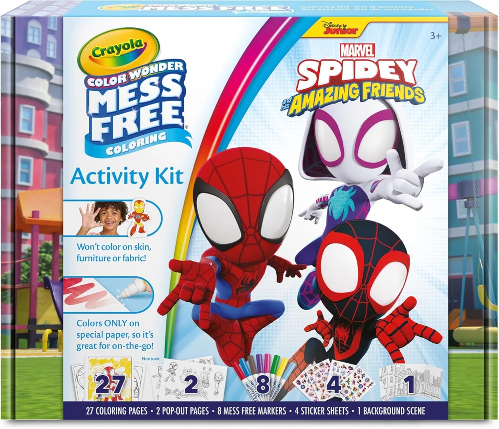 Crayola, Inc. CRAYOLA kūrybinis rinkinys Color Wonder Activity Spidey, 75-7193