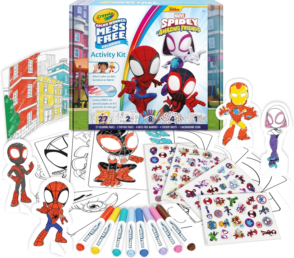 Crayola, Inc. CRAYOLA kūrybinis rinkinys Color Wonder Activity Spidey, 75-7193