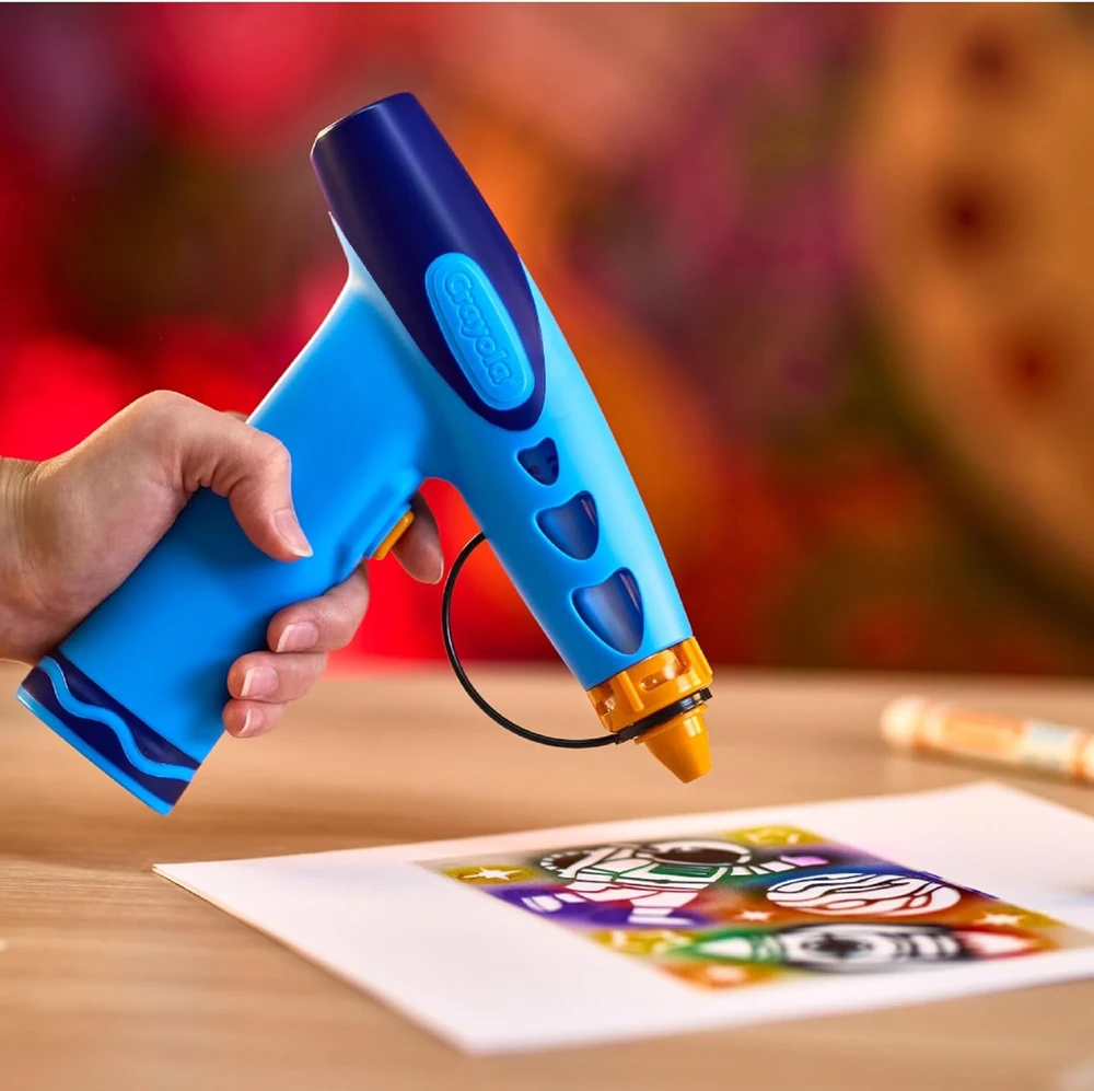 Crayola, Inc. Crayola Aerograf vaikams airbrush, 5 szablonów i 8 zmywalnych flamastrów