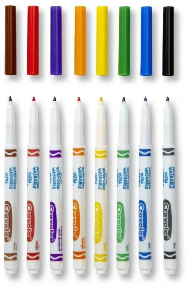 Crayola, Inc. CRAYOLA nuplaunami flomasteriai Fineline, 12 vnt., 58-6671