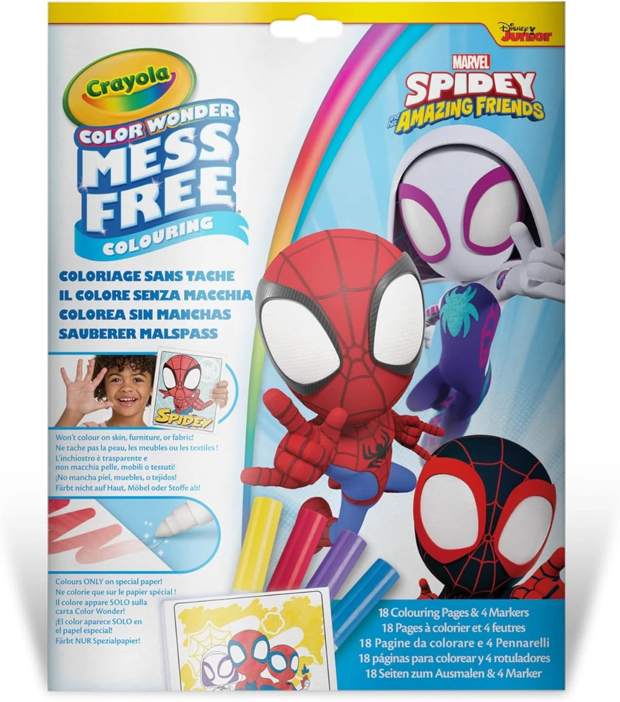 Crayola, Inc. CRAYOLA spalvinimo rinkinys Color Wonder Spidey, 75-4611