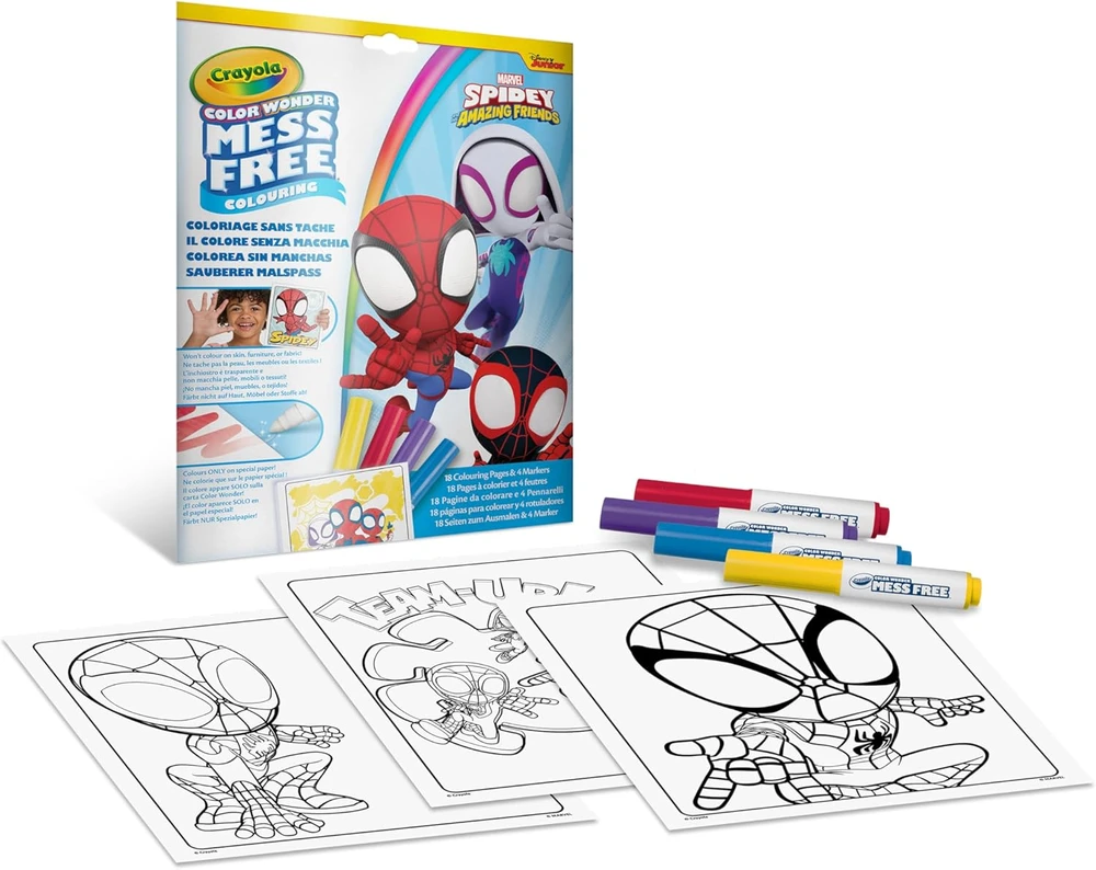 Crayola, Inc. CRAYOLA spalvinimo rinkinys Color Wonder Spidey, 75-4611