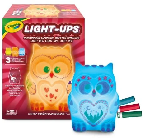 Crayola, Inc. CRAYOLA šviečianti dažoma lempa Light-Ups Pelėda, 74-7850