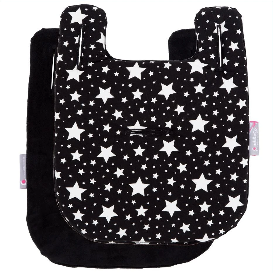 CUDDLECO vežimėlio įdėklas/paminkštinimas Juodas&Baltas Stars Mini CC844050