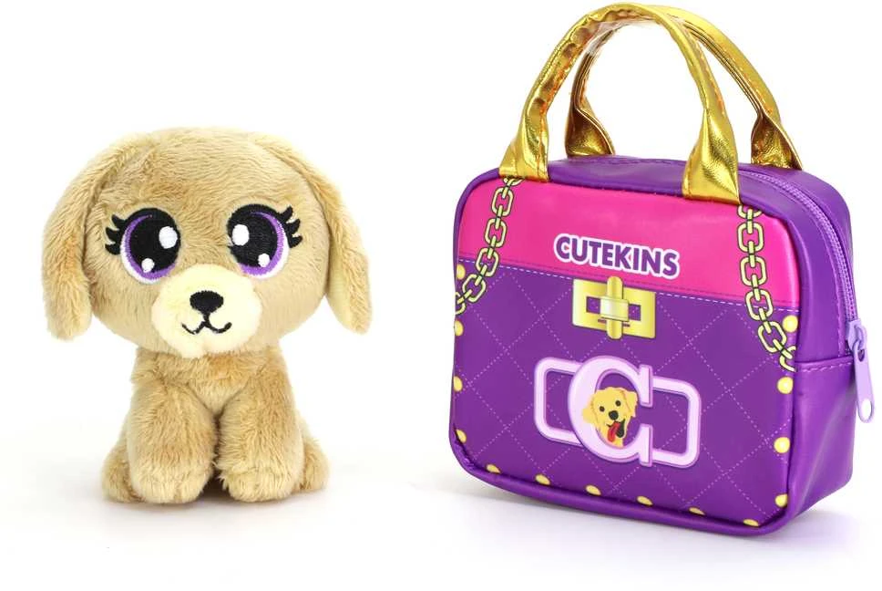CUTEKINS pliušinis žaislas su nešiojimo krepšiu, asort., 35061