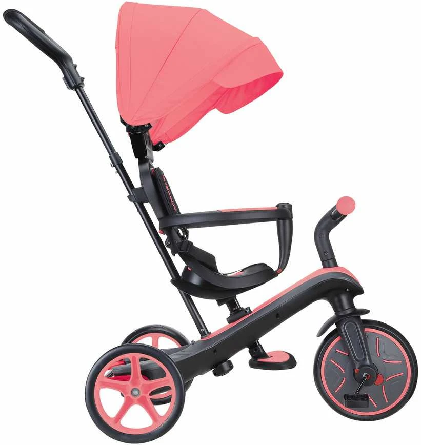 Daugiafunkcinis triratukas Globber Explorer Trike 4in1, rožinis 632-110
