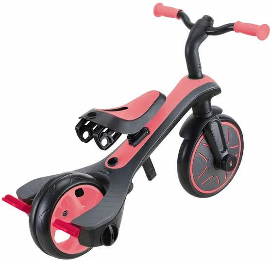 Daugiafunkcinis triratukas Globber Explorer Trike 4in1, rožinis 632-110