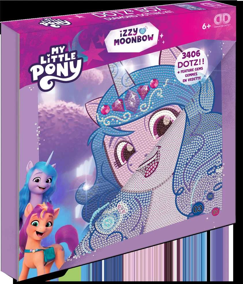 Diamond Dotz DIAMOND DOTS kūrybinis rinkinys piešimas deimantais My Little Pony Izzy Moonbow, 3406 deimantai, DBX.091