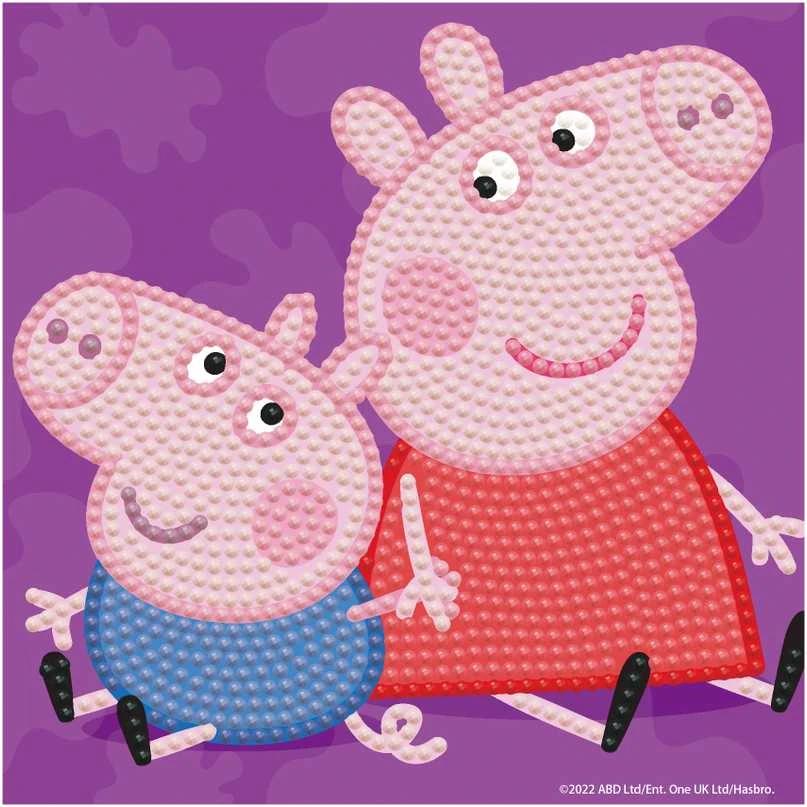 DIAMOND DOTS kūrybinis rinkinys piešimas deimantais Peppa Pig, DTZ10.010