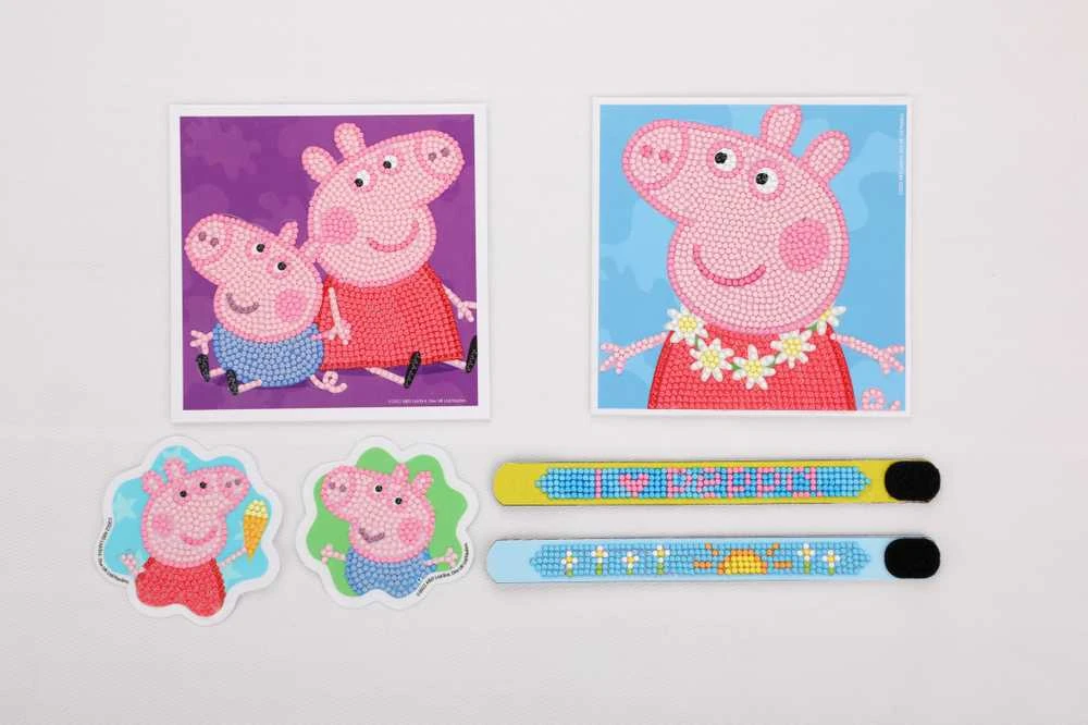DIAMOND DOTS kūrybinis rinkinys piešimas deimantais Peppa Pig, DTZ10.010