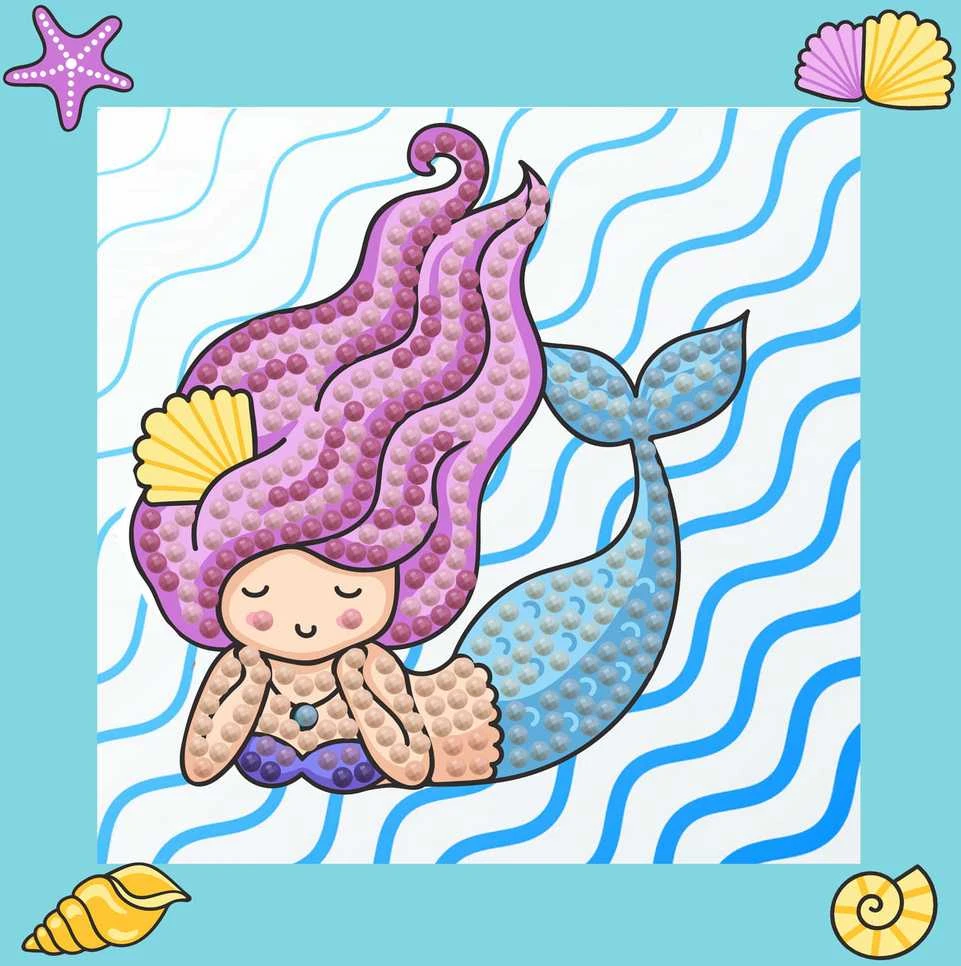 Diamond Dotz DIAMOND DOTS kūrybinis rinkinys piešimas deimantais Mermaid Dreams, DTZ5.002