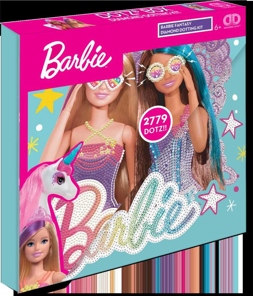 Diamond Dotz DIAMOND DOTS kūrybinis rinkinys piešimas deimantais Barbie Fantasy, 2779 deimantai, DBX.093