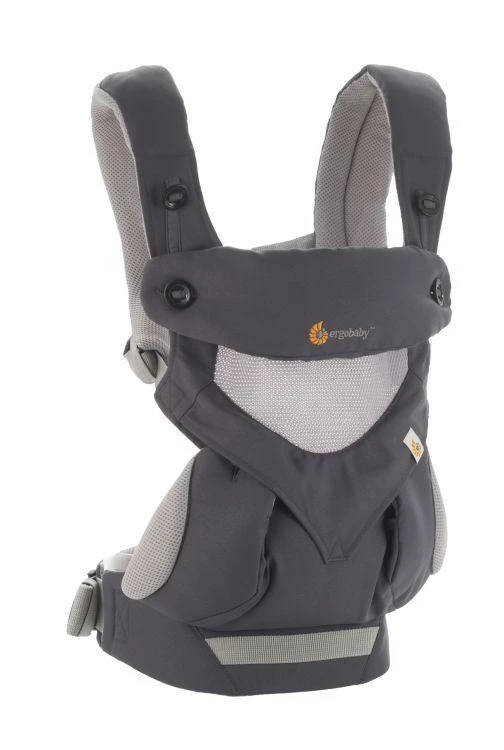 ERGOBABY nešioklė 360 COOL AIR, anglies pilkas, BC360PBLKGRY