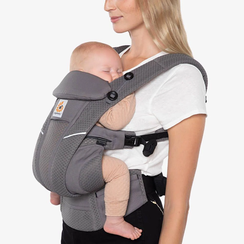 ERGOBABY nešioklė OMNI BREEZE, grafito pilkos spalvos, BCZ360PGRAPH