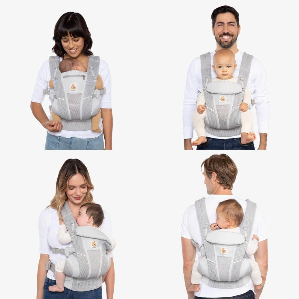 ERGOBABY nešioklė OMNI BREEZE, grafito pilkos spalvos, BCZ360PGRAPH