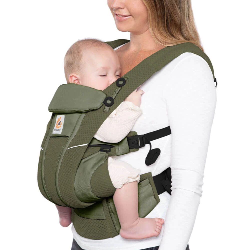 ERGOBABY nešioklė OMNI BREEZE, alyvuogių žalios spalvos, BCZ360POLIVE