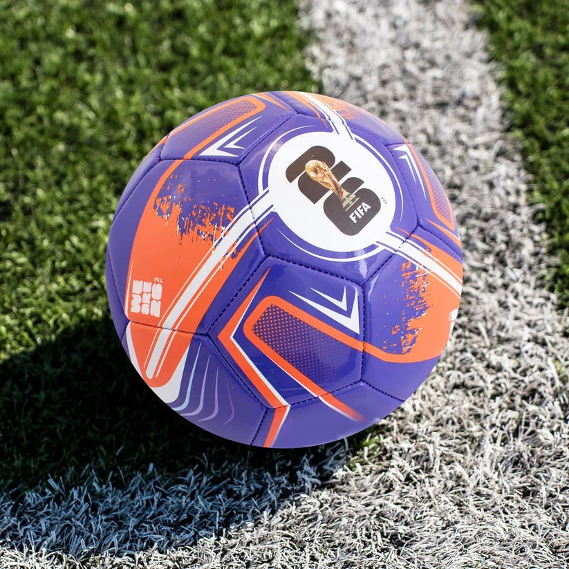 FIFA World Cup futbolo kamuolys Turbine, violetinis/oranžinis, FI11150 | dydis: 5