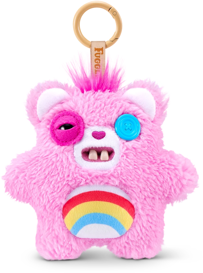 FUGGLER CARE BEARS pliušinis raktų pakabukas - monstriukas, 1 serija, asort., 15782