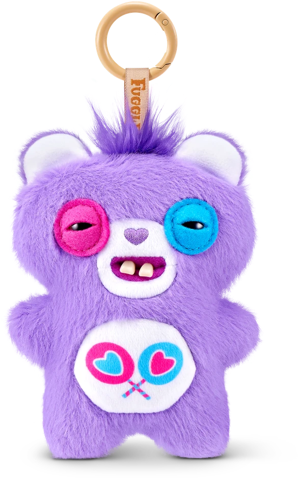 FUGGLER CARE BEARS pliušinis raktų pakabukas - monstriukas, 1 serija, asort., 15782