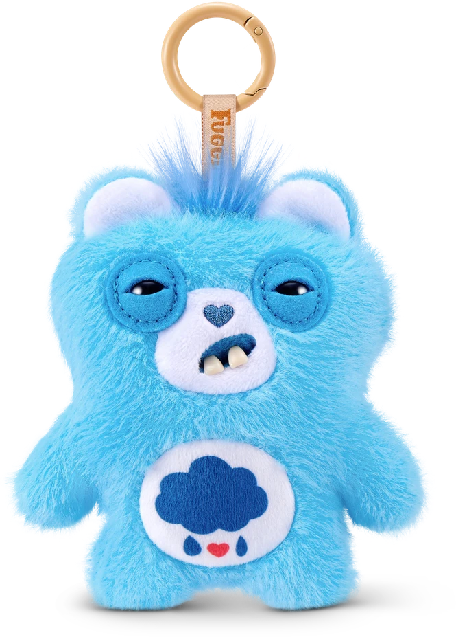 FUGGLER CARE BEARS pliušinis raktų pakabukas - monstriukas, 1 serija, asort., 15782