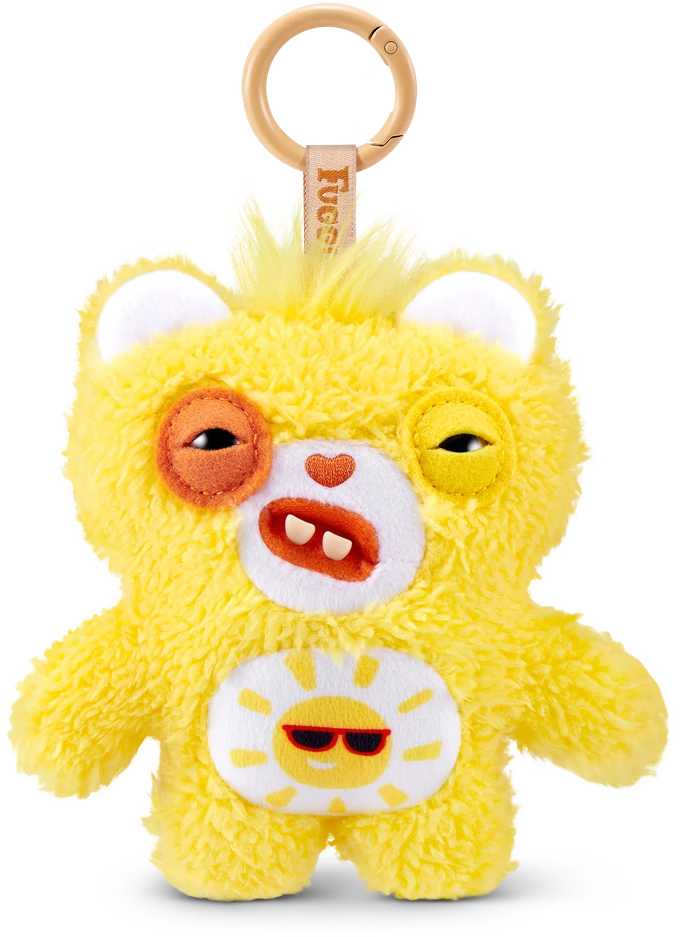 FUGGLER CARE BEARS pliušinis raktų pakabukas - monstriukas, 1 serija, asort., 15782