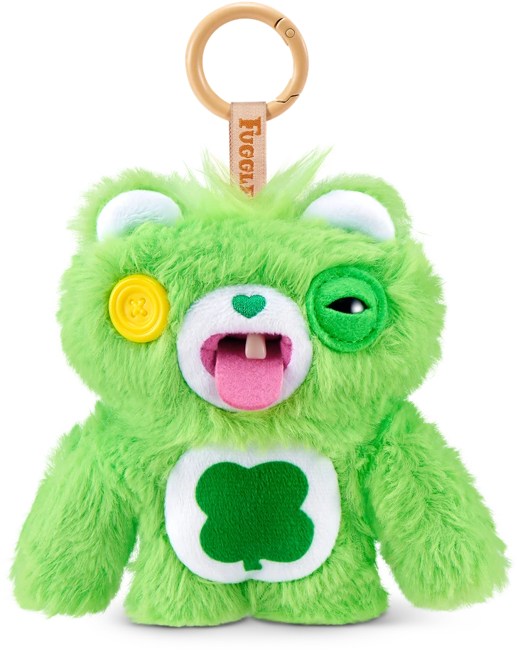 FUGGLER CARE BEARS pliušinis raktų pakabukas - monstriukas, 1 serija, asort., 15782