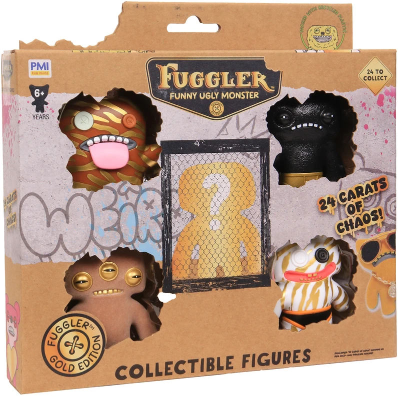 Pmi Kids World FUGGLER S3 AUKSINIO LEIDIMO FIGŪRĖLĖS - 5 PRABANGIŲ DĖŽUTĖ (Asortimentas)