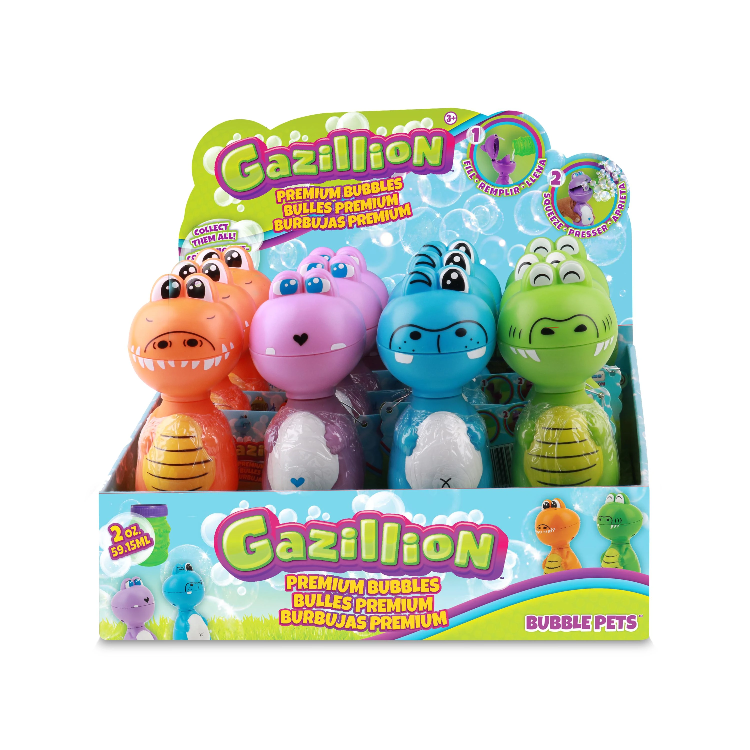 GAZILLION muilo burbulai Bubble Pets, asort., 59ml, 36542