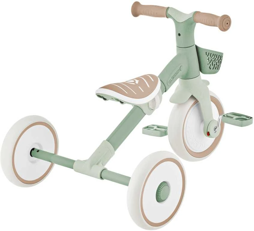 GLOBBER mokomasis triratukas Learning Trike, 2in1 Plus, pistacinis, 737-109