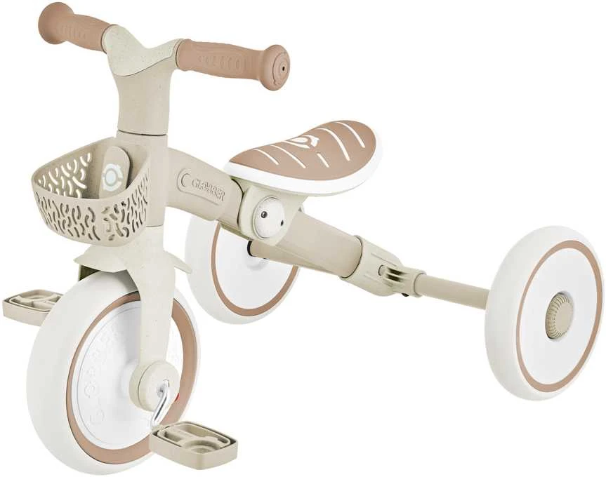 Globber Learning Trike 2in1 Plus šviesiai rudas