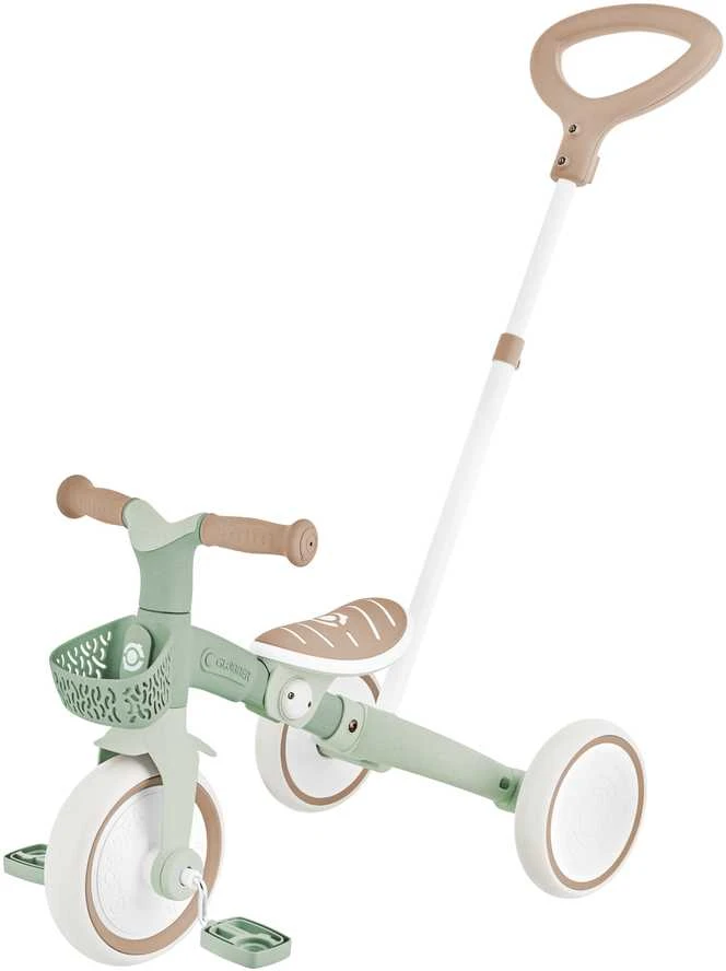 GLOBBER mokomasis triratukas Learning Trike, 3in1 Plus, pistacinis, 738-109