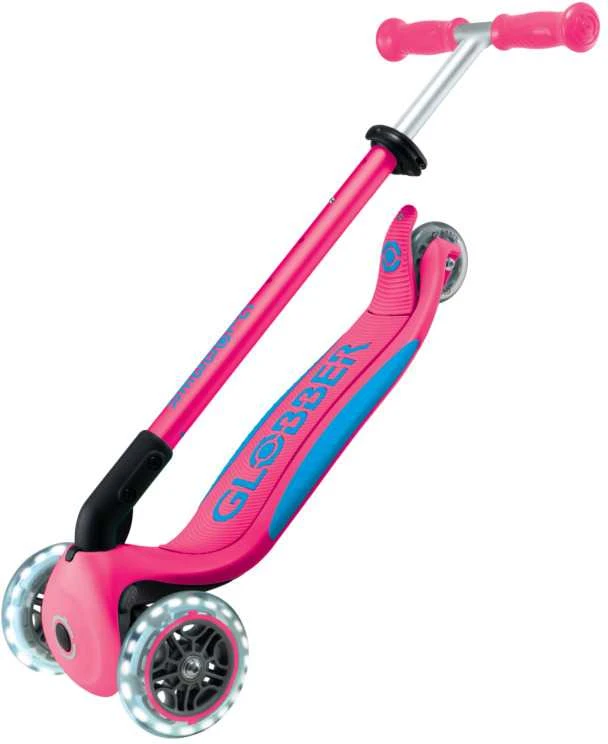 GLOBBER paspirtukas Elite Lights, fuksija, 439-610-3