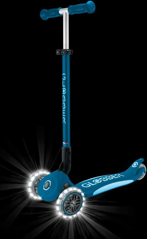 GLOBBER paspirtukas Elite Lights, mėlynas, 439-601-3